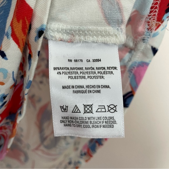 Anthropologie Meadow Rue White Floral Pintuck Pleated Ruffle Sleeve Top Size XS - Picture 4 of 4